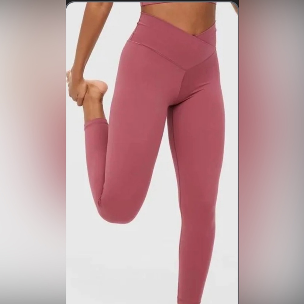 Aerie Pink Seamless High-Waisted Leggings